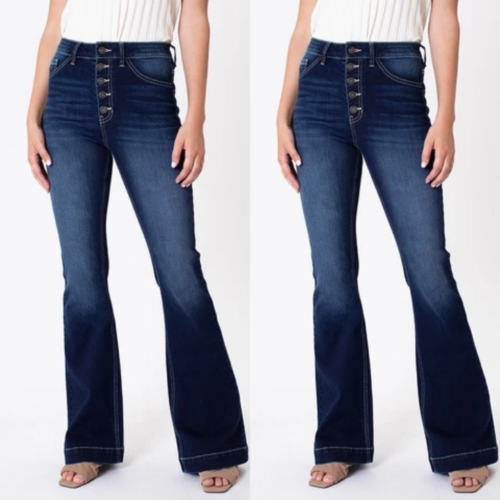 Flying Monkey High Waisted Flare Jeans